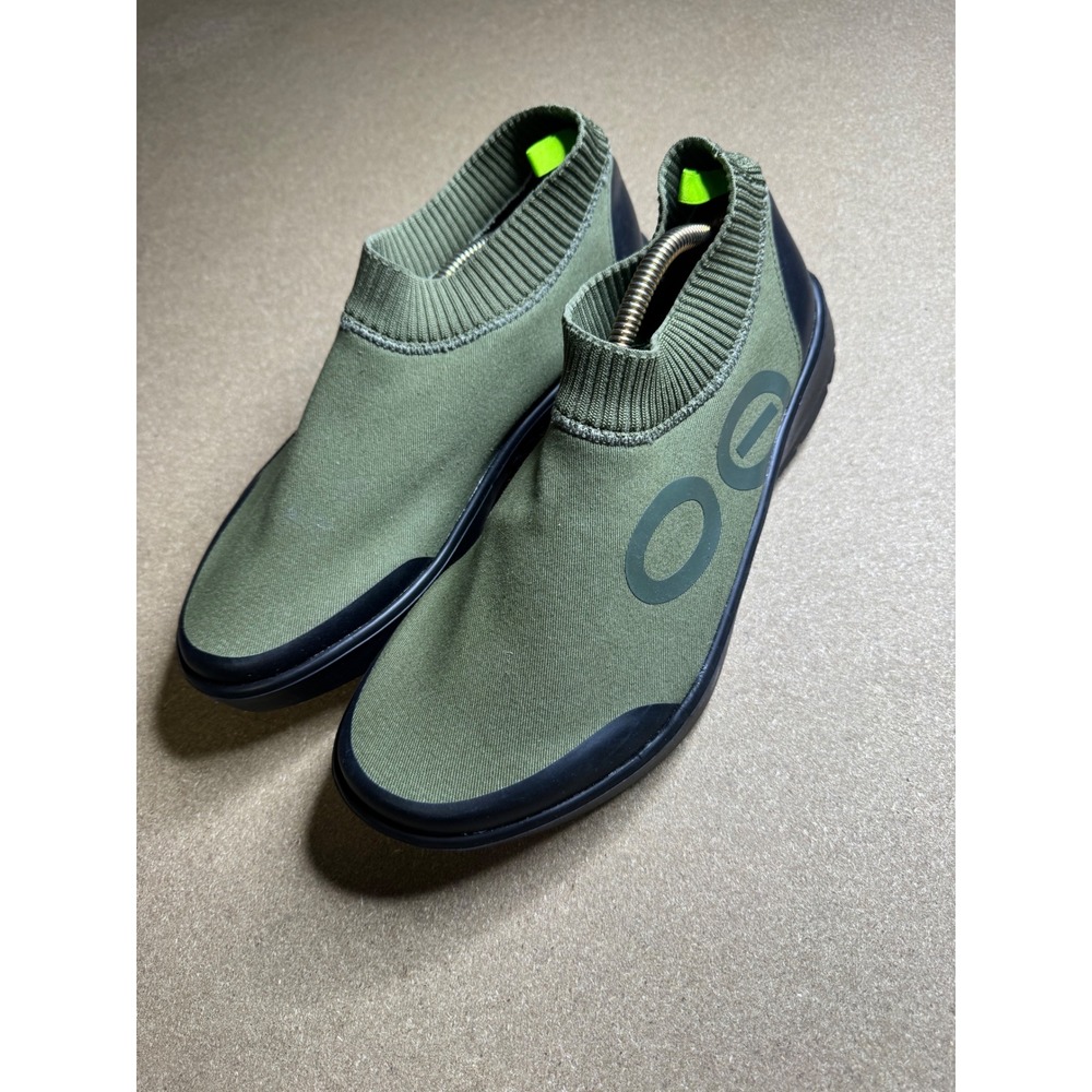 OOFOS OOmg Sport Low Shoe Forest Green Recovery Slip On Mens 11 EU 44